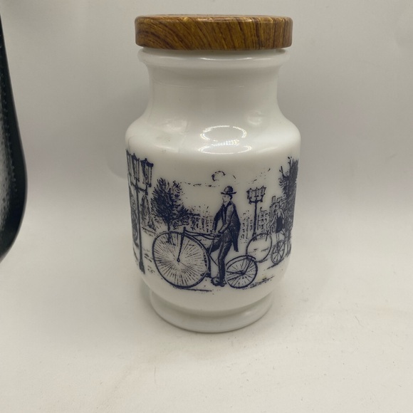 Vintage Glass Ceramic German Apothecary Mustard Condoment & Spices Kitchen Jar. - Picture 2 of 5